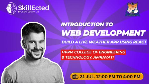 Introduction to Web Development & Build a Live Weather App using React cover