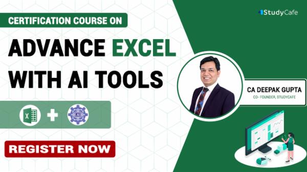 Advance Excel with AI Tools Certification Course cover