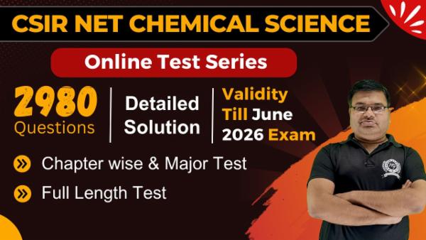 Test Series CSIR NET June 2026 Chemical Science (Validity Till Exam) cover