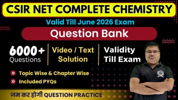 Question Bank CSIR NET June 2026 Complete Chemistry (Validity Till Exam) cover