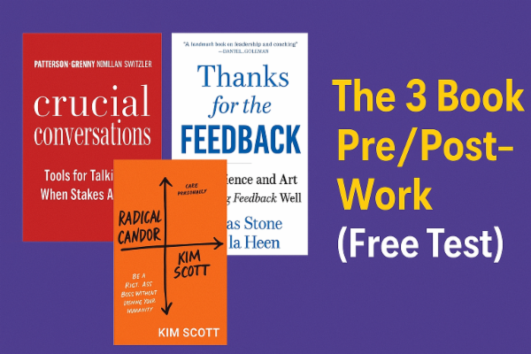 Effective Conversations and Feedback - The 3 book free quiz   cover