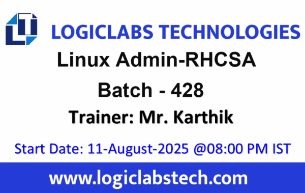 Linux Administrator (RHCSA) By Mr. Kartik-Batch -428 cover