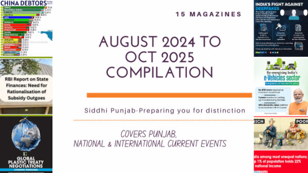 August 2024 to Oct 2025 Current Affairs Compilation for punjab PCS 2025 cover