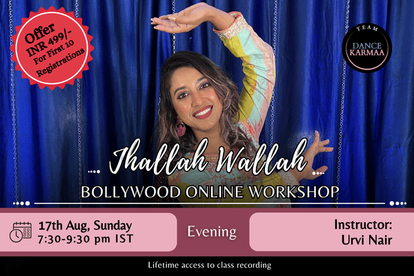 Jhallah Wallah - Bollywood Evening Online Workshop cover