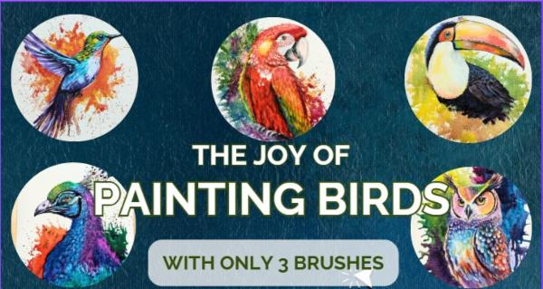 The Joy of Painting Birds in Acrylics cover