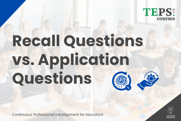 Short Course: Recall Questions vs. Application Questions cover