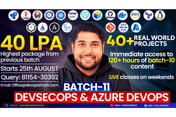 Batch-11 | DevSecOps & Cloud DevOps | Live + Recorded cover