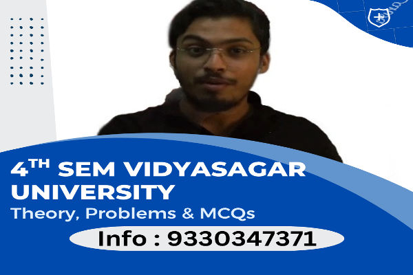4th Sem Vidyasagar University Mathematics Honors cover