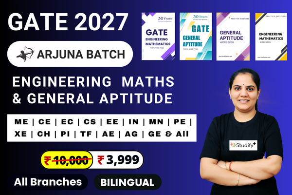 GATE 2027 | Arjuna Batch | All Branches | Engineering Maths & General Aptitude Comprehensive Course cover
