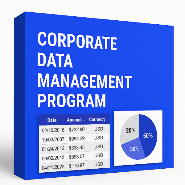 Corporate Data Management Program cover