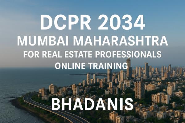 DPCR 2034 MUMBAI MAHARASHTRA FOR REAL ESTATE PROFESSIONALS ONLINE TRAINING cover