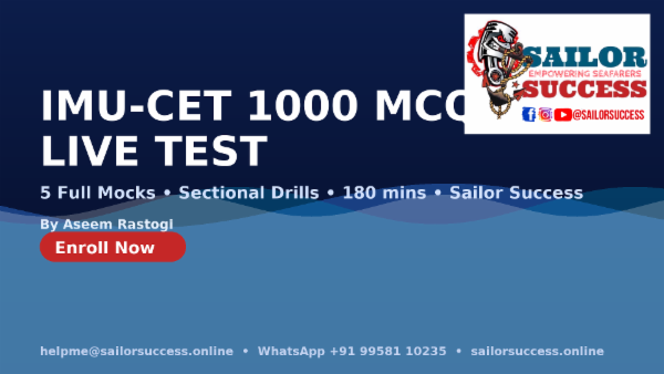 IMU-CET Mega Question Bank — 1000 MCQ Kit