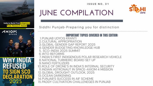 June 2025 Current Affairs compilation for Punjab PCS 2025 cover