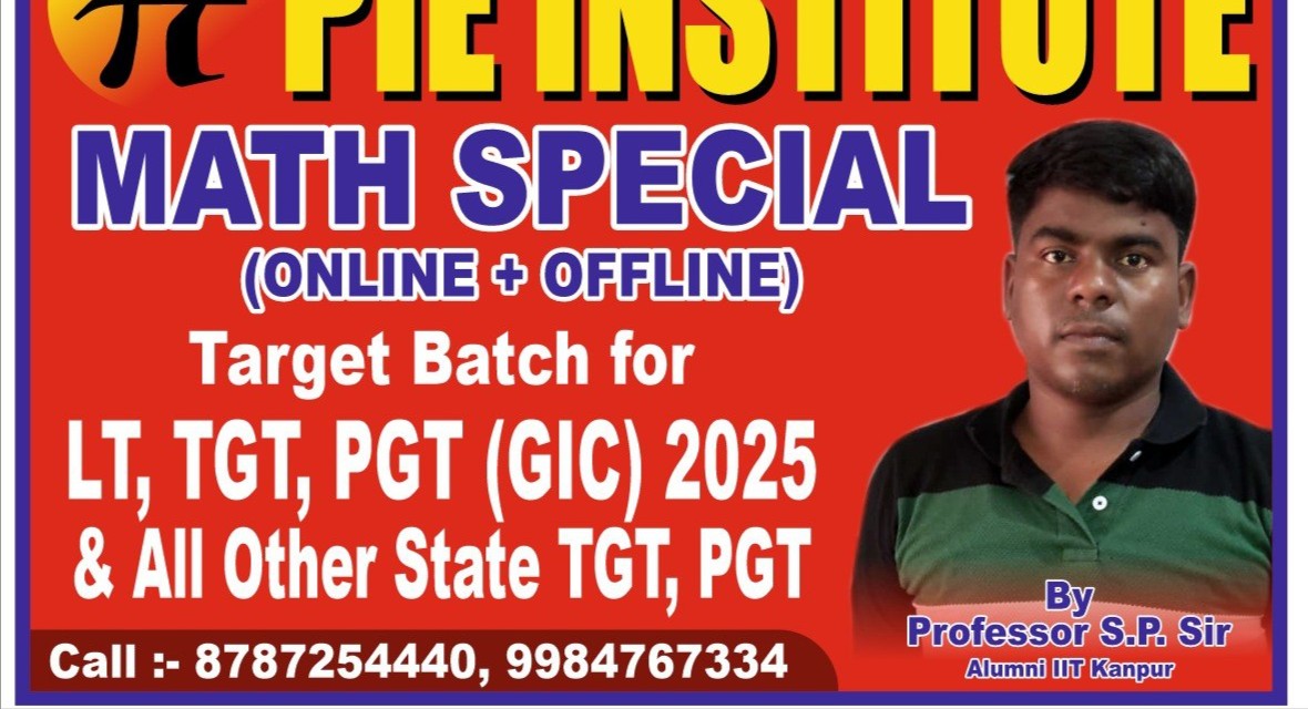Math Special Video Course for LT, TGT, PGT (GIC) 2025 cover