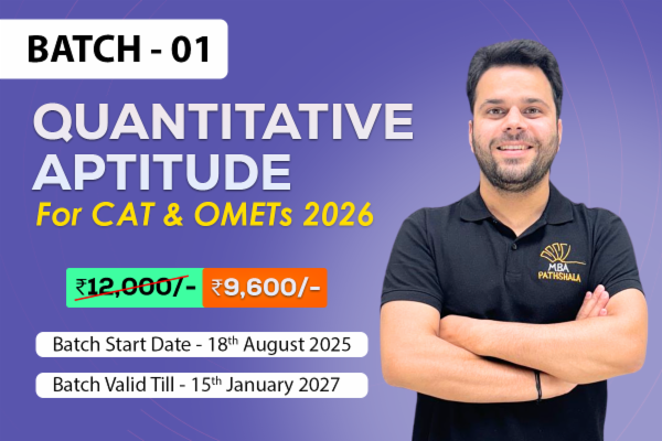 Complete Quantitative Aptitude (Batch 01) for CAT & OMETs 2026 by Udit Sir cover