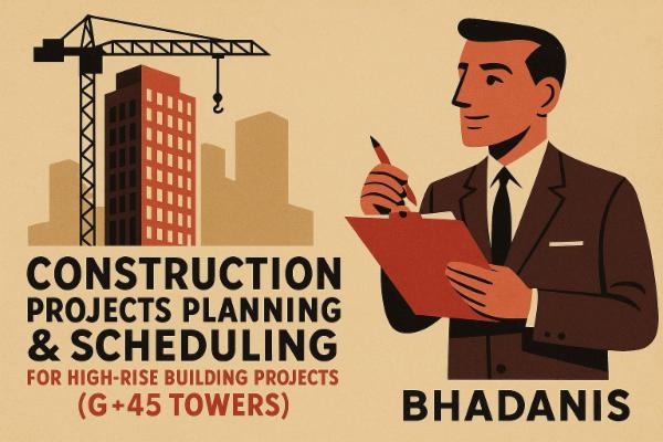 Construction Projects Planning & Scheduling for High-Rise Building Projects (G+45 Towers) Online Course cover