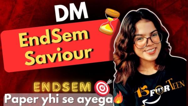 DM (Discrete Mathematics) Endsem Saviour cover