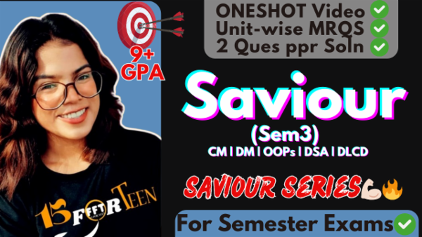 Sem 3 Bundle💗CM | DLCD | DM | OOPs | DSA cover
