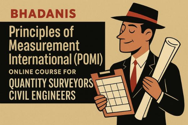 Principles of Measurement International (POMI) Online Course for Quantity Surveyors Civil Engineers cover