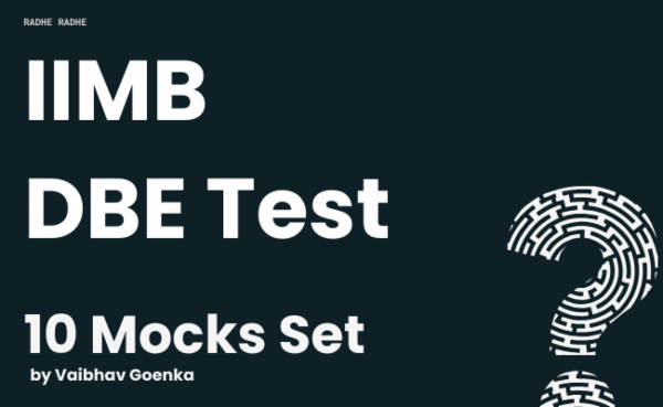 IIM Bangalore BBA (DBE) MOCK Tests cover