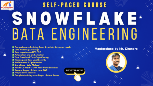 Snowflake Data Engineering - Self Paced Training cover