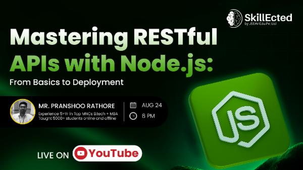 Master RESTful APIs with Node.js & connect frontend with backend like a pro cover