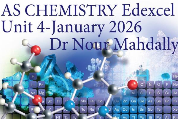 Chemistry A2 Unit 4 Edexcel January 2026-Dr Nour Mahdally cover