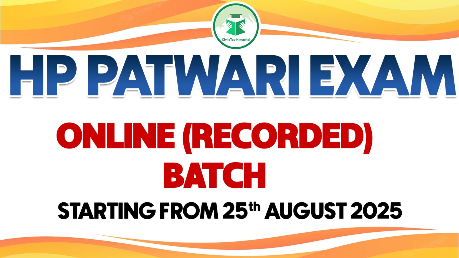 HP Patwari Online (Recorded) Batch starting on 25th August 2025 cover