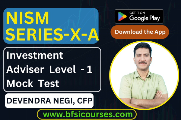 NISM Series-X-A Investment Adviser Level 1 Mock Test cover