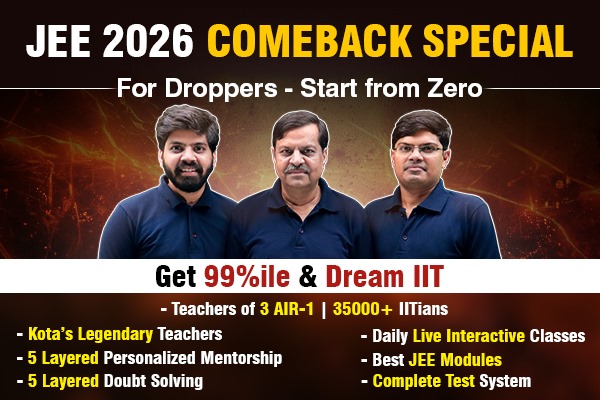 JEE 2026 Comeback Special for Dropper cover