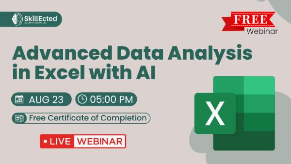 Advanced Data Analysis in Excel with AI cover