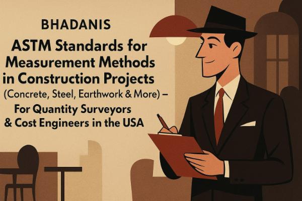 ASTM Standards for Measurement Methods in Construction Projects (Concrete, Steel, Earthwork & More) – For Quantity Surveyors & Cost Engineers in the USA cover