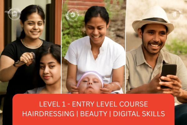 Level 1 - Hairdressing, Beauty and Digital Skills cover