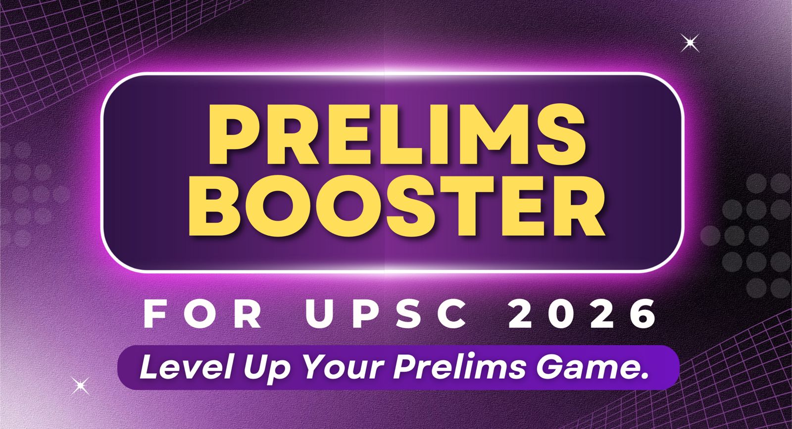 Prelims Booster for UPSC 2026 cover