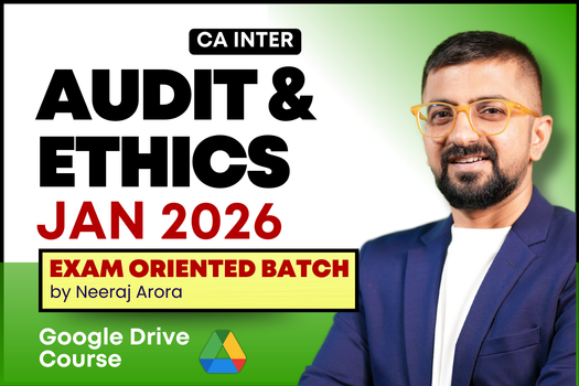 CA Inter Audit Exam Oriented Fast Track for January 2026 - Google Drive Course cover