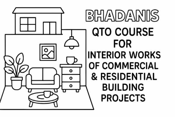 QTO COURSE FOR INTERIOR WORKS OF COMMERCIAL & RESIDENTIAL BUILDING PROJECTS ONLINE COURSE cover