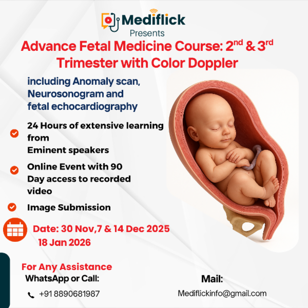 Advance Fetal Medicine Course - 2nd and 3rd Trimester with Color Doppler cover
