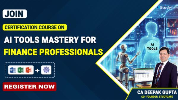 Certification Course on AI Tools Mastery for Finance Professionals with Recording cover