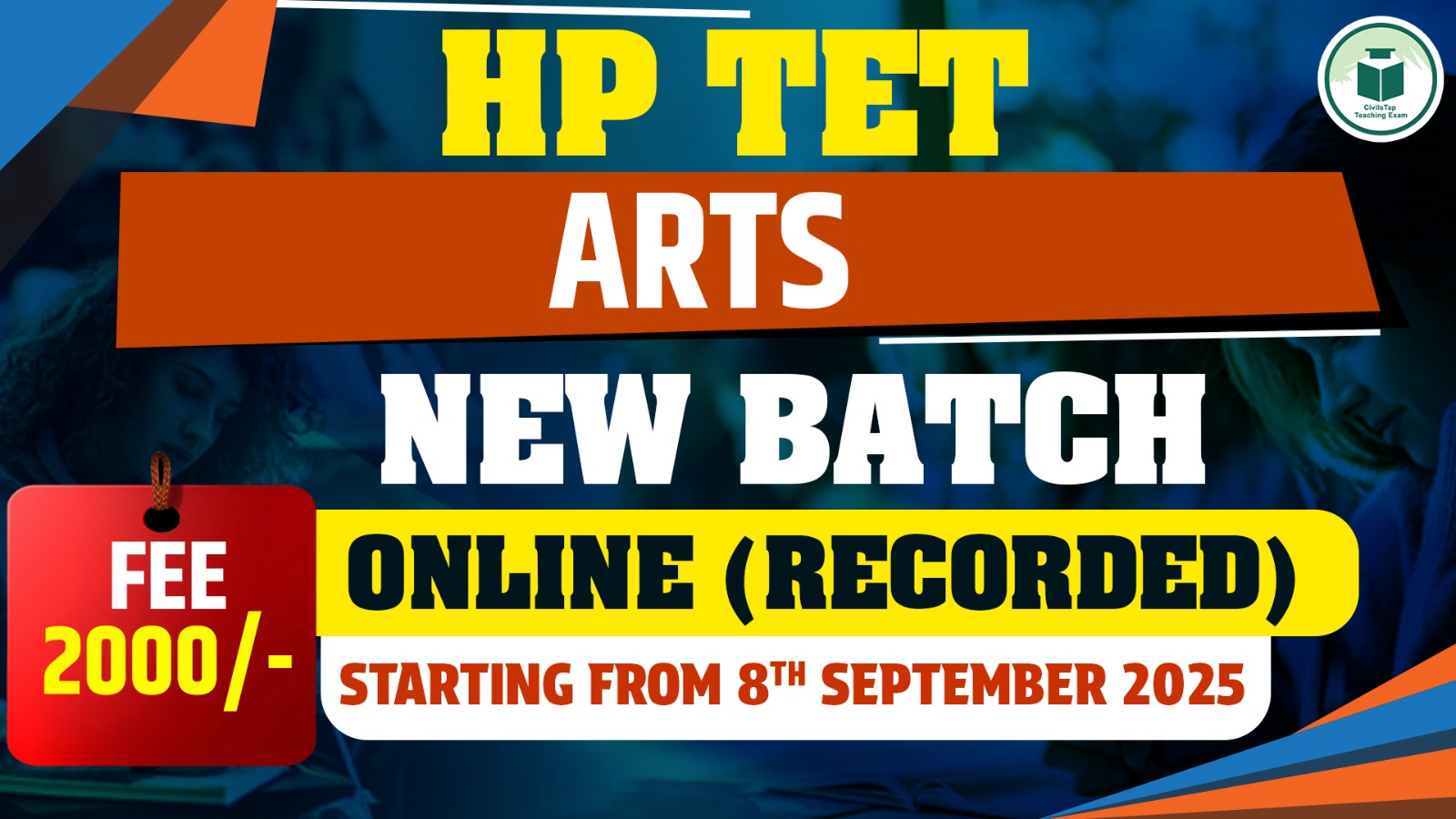 HP TET Arts New Online (Recorded) Batch- 2 cover