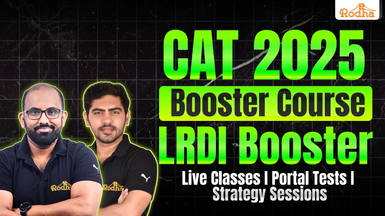 LRDI BOOSTER COURSE (Without Sectional Mocks) FOR CAT 2025 BY RAVI PRAKASH SIR AND APOORV SIR cover
