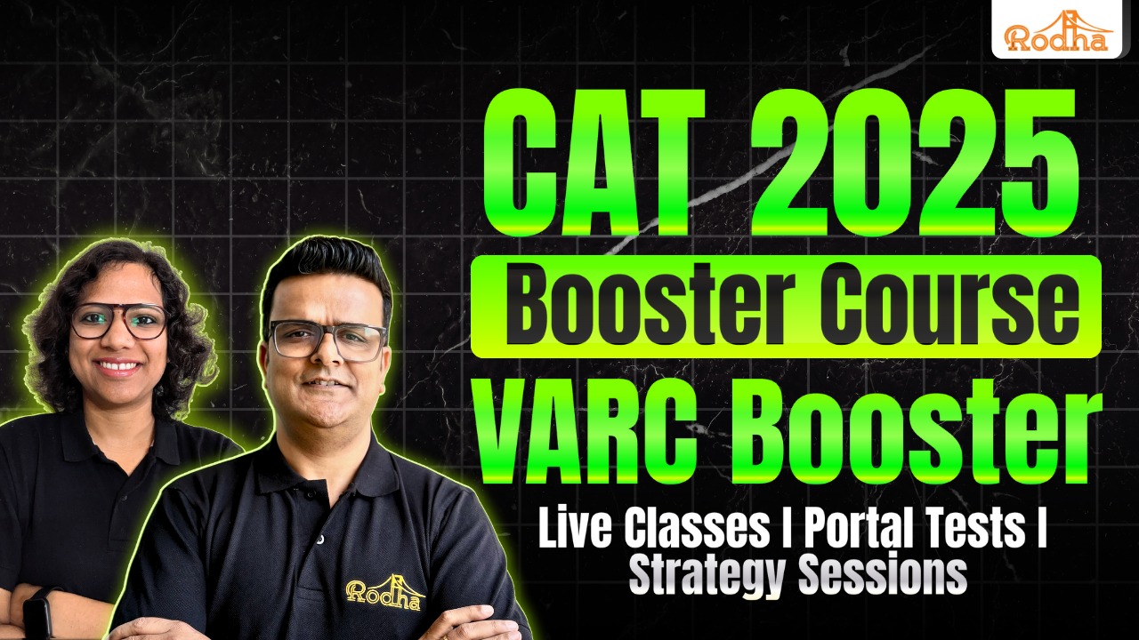 VARC BOOSTER COURSE (Without Sectional Mocks) FOR CAT 2025 BY NIKITA MA'AM AND KD SIR cover