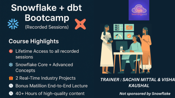 Snowflake + dbt Bootcamp (Recorded Sessions) cover