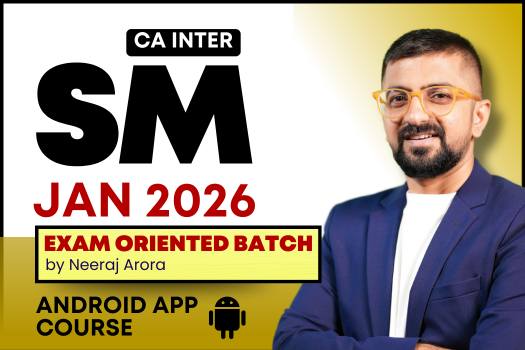 CA Inter SM Exam Oriented Fast Track for January 2026 - Android App Classes cover