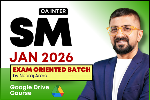 CA Inter SM Exam Oriented Fast Track for January 2026 - Google Drive Course cover