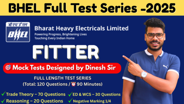 BHEL FITTER Full Test Series -2025. cover