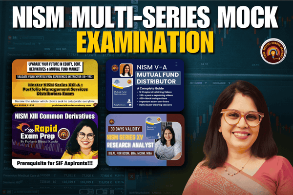 NISM Multi-Series Mock Examination | 2600+ MCQs cover