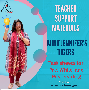TEACHING SUPPORT MATERIALS --Task Sheets : Aunt Jennifer's Tigers XII cover