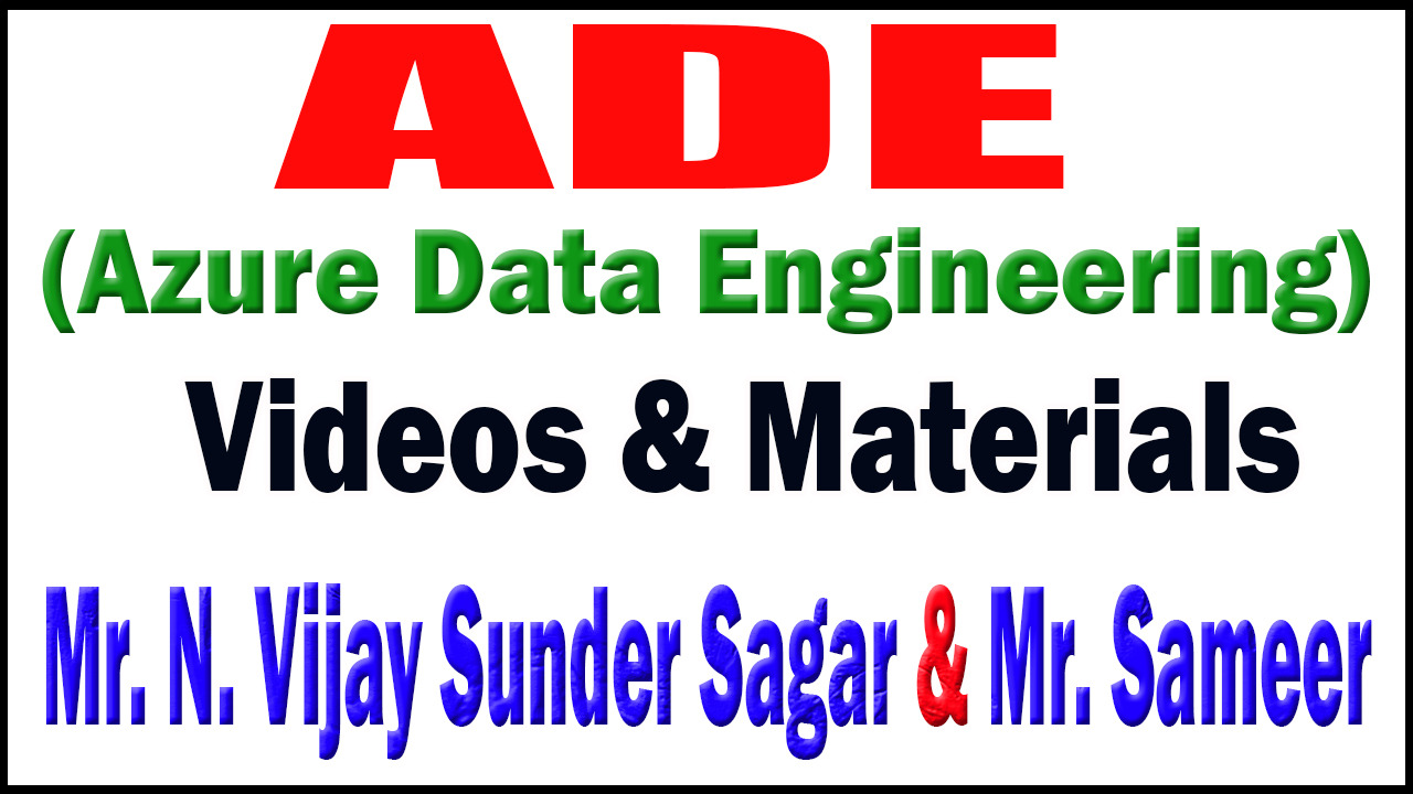 ADE(Azure Data Engineering) cover