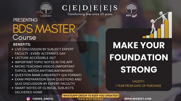 BDS MASTER for FINAL YEAR - 2025/26 BATCH cover