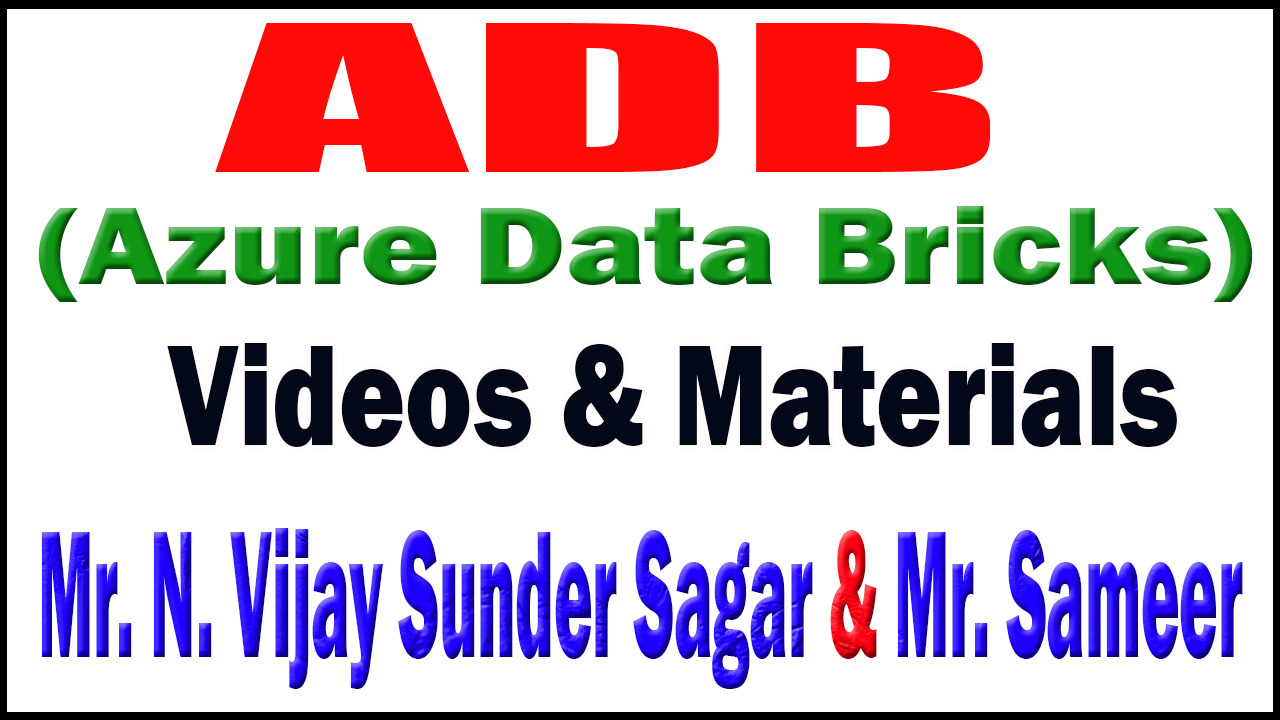 ADB (Azure Databricks) Videos cover